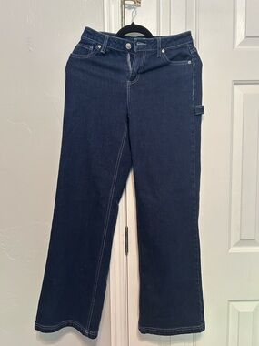 Juicy Couture Dark Indigo Wide-Leg Jeans